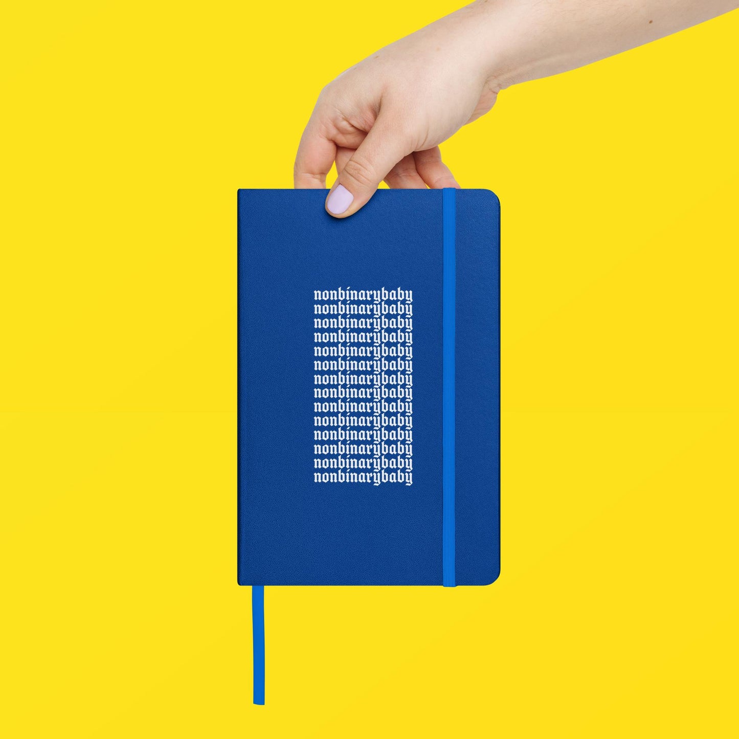 nonbinarybaby lined notebook