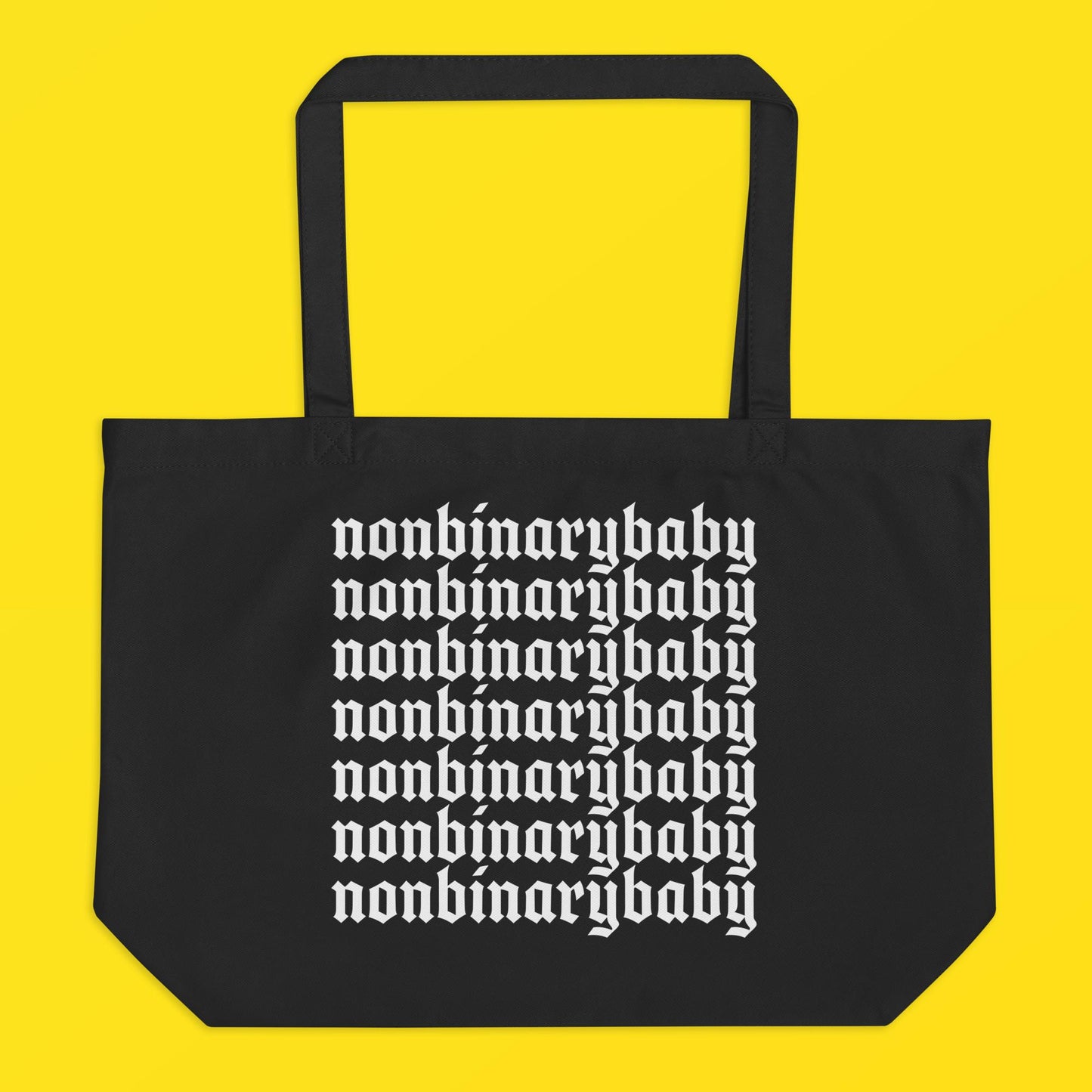 nonbinarybaby BIG OL' organic tote